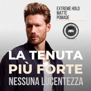 Reuzel Extreme Hold Matte Pomade 95 gr - Pomata Opaca Fissaggio Estremo
