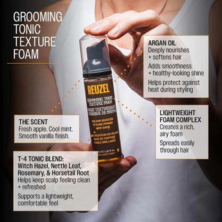 Reuzel Grooming Tonic Texture Foam 70 ml - Mousse Pre-Styling Volumizzante