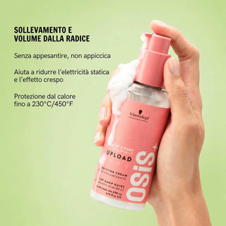 Schwarzkopf OSiS+ Upload 200 ml - Crema Volumizzante e Rimpolpante Leggera